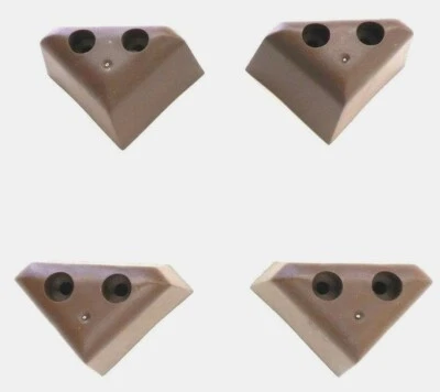 Sofá silla sofá loveseat de plástico con patas triangulares marrón oscuro de 1 3/4" de alto (4 patas) Foto 1 de 4