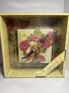 Cypress Home "Botanical" It's A Party Gift Set Cutting Board, Napkins, Spreader✅ - Picture 1 of 6