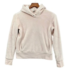 Athleta Girl Fleece Hoodie Girls Blush Pink Soft Long Sleeve Pullover Size L - Picture 1 of 10