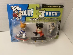 Tech Deck Dude Magna Serie 2 Confezione da 3 - Nuovo con scatola 2002 ANDIE,BIG E,ART - Foto 1 di 6