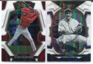 (2) 2023 PANINI SELECT WHITE PRIZM /149 AL LOPEZ, JUSTIN CRAWFORD