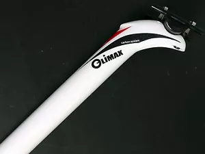 mr-ride Climax 3K full carbon seatpost SP03B Road MTB 31.6x350 SB25 165g White - Picture 1 of 10