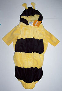NWT GYMBOREE Bumble Bee Bunting Costume 6-9 months Halloween Warm