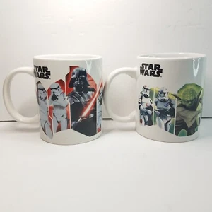 Juego de 2 tazas de galería Star Wars Solo Skywalker Vader Yoda Chewbacca - Imagen 1 de 9
