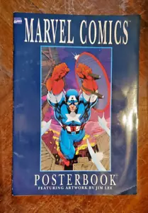 Marvel Comics Poster Book Fearturing Artwork by Jim Lee 1991 complete 8 posters - Picture 1 of 12