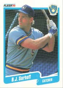 1990 Fleer Baseball B.J. Surhoff Milwaukee Brewers #338 - Picture 1 of 2