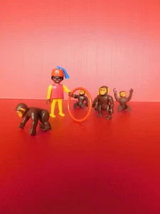 PLAYMOBIL / LES CIVILS : LE CIRQUE : LES SINGES ET LEUR DRESSEUR - Imagen 1 de 6