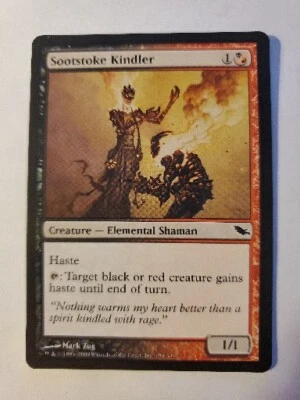MTG Magic The Gathering Card Sootstoke Kindler Creature Elemental Shaman Shadowm - Image 1 of 2