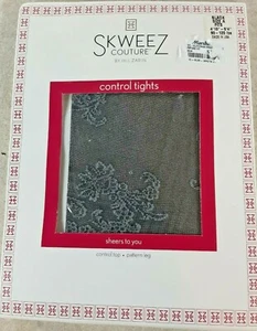 Tigjts Control Top Skweez Couture Black Sheer Jill Zarin - Picture 1 of 3