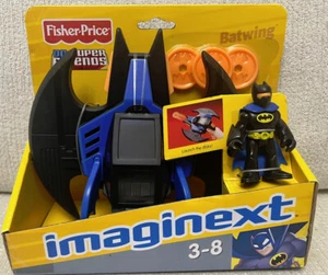 Imaginext Batman Batwing Set Figure Disk Launcher DC Super Friends Fisher Price - Picture 1 of 5