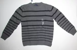 $49 NWT GAP Boys Cotton Blend Long Sleeve Striped Sweater Size L (10) - Picture 1 of 2