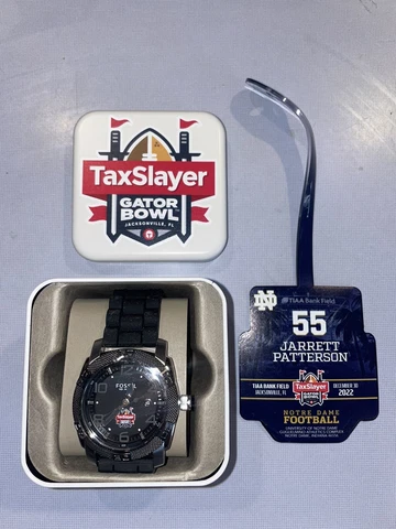 NEW 2022 TEAM ISSUED NOTRE DAME FOOTBALL TAX SLAYER GATOR BOWL WATCH PLAYER TAG Cover
