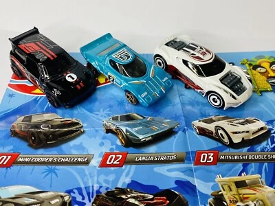 Hot Wheels Mystery Models Series 1 lot of 3 Mini Cooper Lancia Stratos UNOPENED - Image 1 of 4