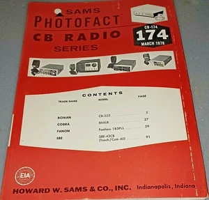 Sams CB174 Service Info: Bowman CB555 Cobra 86XLR Fanon Fanfare 185PLL SBE-43B - Picture 1 of 1