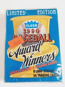 Vtg 1990 Fleer Baseball Award Winners Sealed Pack 44 Cards - Picture 1 of 6