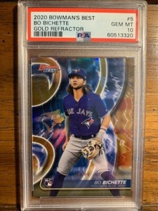 2020 Bowman’s Best BO BICHETTE Gold Refractor Rookie RC #1/50 PSA 10 GEM MINT