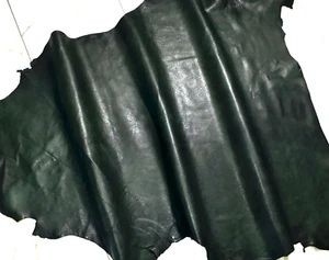 LEDER TIP 35589-KB, Lederreste, 1 Lederhaut, lodenrün nappa - Bild 1 von 1