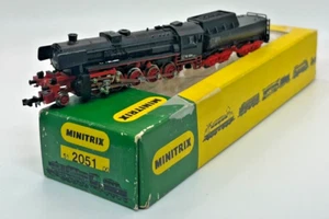 Locomotora de vapor Minitrix 51 2051 00 BR 52 escala N caja original *RARA* - Imagen 1 de 9