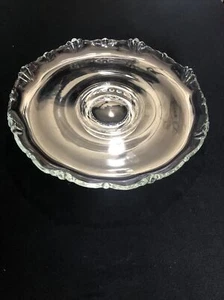 Vintage Elegant Glass Large Round 12” Serving Plate Platter Art Glass Hand Blown - Picture 1 of 15