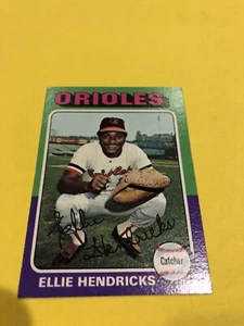 1975 Topps Baltimore Orioles Baseball Card #609 Elrod Hendricks - NM - Picture 1 of 5