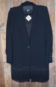 Haute Hippie Chic Blazer Jacket With Fringe Fine Haute Couture New/Tags - Picture 1 of 12