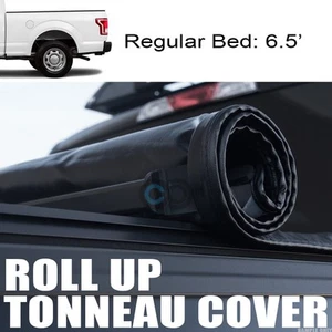 Fits 99-16 Ford F250 F350 F450 Superduty 6.5' 78" Bed Roll-Up Soft Tonneau Cover - Picture 1 of 9