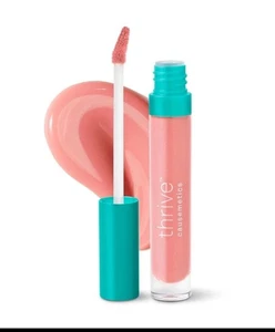 Brillo de labios Thrive Causemetics pura fuerza péptido relleno Marlene rosa claro - Imagen 1 de 12