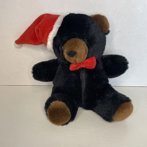 1990 Ben Bridge Benny Bär Weihnachtsmütze Schmuck Ring Halter Reißverschluss Beutel 7" - Bild 1 von 8