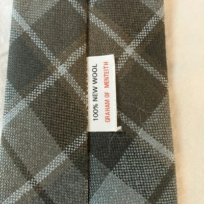 Corbata Grahm of Menteith tartán 100 % lana a cuadros multicolor hecha en Escocia Foto 1 de 3