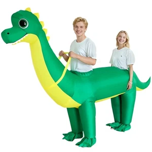 XYJKIDSES Costume Dinosauro Gonfiabile per Coppie Costumi Halloween per Adul... - Foto 1 di 7