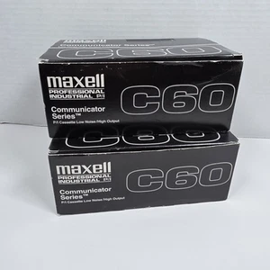 20 Maxell C60 Communicator Series Professional Industrial Cassette Tapes NEW - Picture 1 of 6