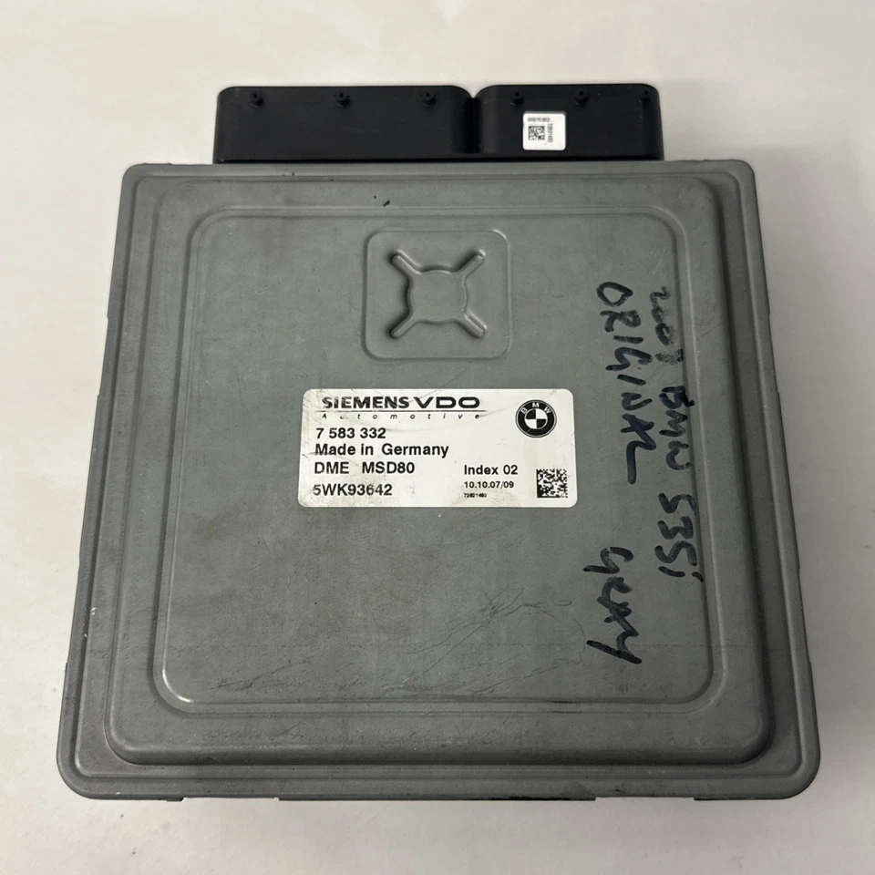 BMW 335xi 535 535xi E60 E61 7583332 7 583 332 5WK93642 DMEMSD80 DME MSD80 ECU Foto 1 de 2