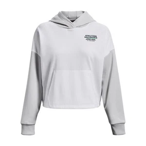 Women's Under Armour Armour Fleece Hoody in White - Picture 1 of 2