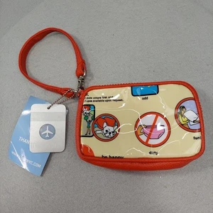 TransVersion Loop NYC Airline Travel Humor Wallet Wristlet Cosmetic Bag Mirror - Picture 1 of 20