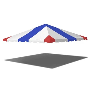 Replacement West Coast Frame Tent Top 20x20 Red White Blue Canopy Event Party - Picture 1 of 1
