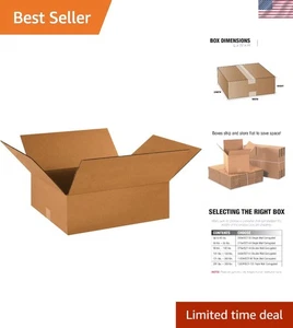 Wellpappkartons 18x16x6 Zoll Verpackung Versand Umzug 25 Stück - Bild 1 von 7