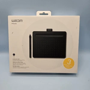 BLUETOOTH DRAWING TABLET • Wacom Intuos CTL-4100 Small Black MAC/PC NEW IN BOX - Picture 1 of 9