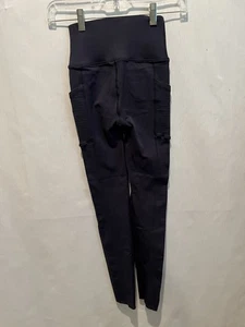 Fabletics SculptKnit Navy Blue Leggings Seitentaschen Sm. Ösen unten Seiten XS - Bild 1 von 6