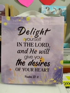 Reusable Christian Gift Bags W/ Bible Verse Design. - Picture 1 of 3