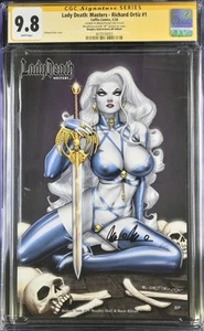 Lady Death: Masters - Richard Ortiz #1 CGC SS 9.8 signed Pulido BP edition - Picture 1 of 2