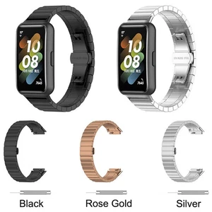 Wristband Bracelet Connector Steel Belt Metal Strap For HUAWEI Band 7 - Picture 1 of 15