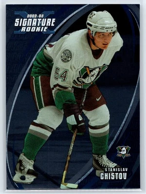 2002-03 Be a Player Signature Series Stanislav Chistov Rookie Mighty Ducks #194 - Image 1 of 2