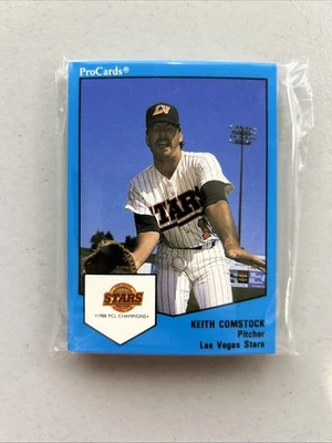 1989 ProCards Las Vegas Stars Minor League Team Set, Keith Comstock #14 Blooper - Image 1 of 2