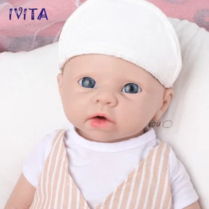 Cute 20''Lifelike Full Body Silicone Reborn Boy Doll Old Man And Child Playmate - Picture 1 of 12