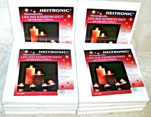 ZEHN romantische Weihnachtsbilder : 7 flackernde Kerzen : Leinwand 30x30 cm ZEHN - Bild 1 von 2