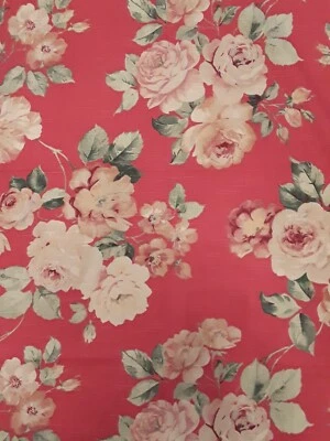 5th Avenue Designs for Covington Preshrunk Rose Screen Print Fabric 56" x 56" - Image 1 of 4