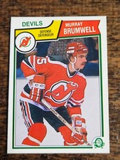 1983-84 O-PEE-CHEE NHL HOCKEY #228 MURRAY BRUMWELL RC ROOKIE NEW JERSEY DEVILS