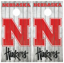 Nebraska Huskers Cornhole Board Wraps Skins Vinyl Laminated HIGH QUALITY!