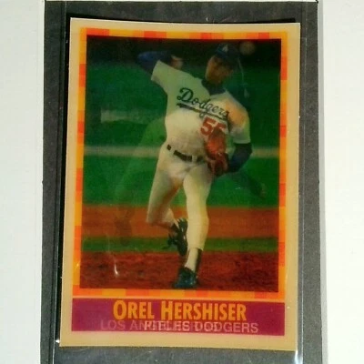 #197 Orel Hershiser 1990 Sportflics Base Card Los Angeles Dodgers - Image 1 of 2