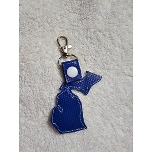 Michigan Schlüsselanhänger State Pride Souvenir Geschenk Taschenanhänger blau Neuheit Schlüsselring - Bild 1 von 2